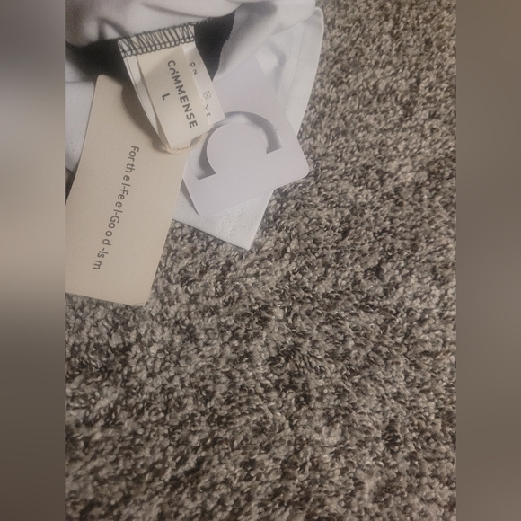 NWT Commense White and Black Summer Dress. Size L. - Picture 3 of 7